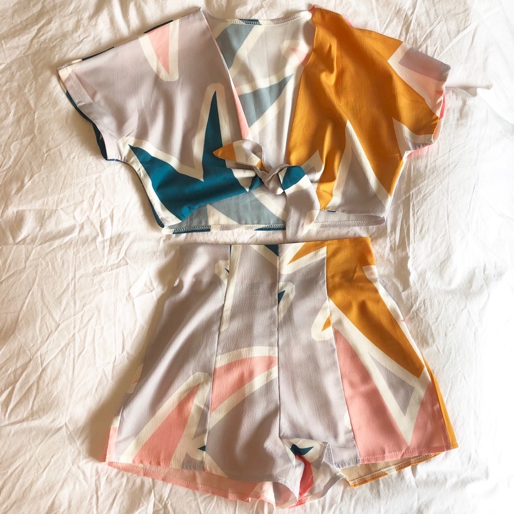 Crop top and shorts set